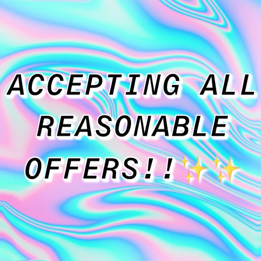 Accepting all reasonable offers!!